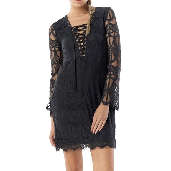 ARROW + SOL Lina Lace Dress L/S Size Small - Picture 1 of 7